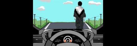 开车时，如何判断行人距离？