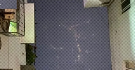 夜空里为什么会倒映出城市 CBD 的地图?