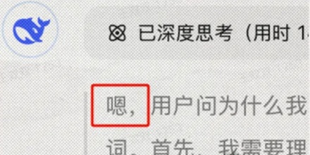 为什么 deepseek 回答时总喜欢「嗯」一下？