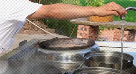 为什么饭店大厨做饭时候水龙头一直开着？
