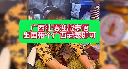 壮泰「加密通话」?广西人学泰语自带外挂!