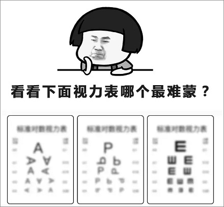 视力表为什么要用E这个字母?